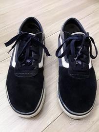 VANS basse in pelle scamosciata blu taglia 38