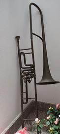 Trombone antico Couesnon - arredo vintage