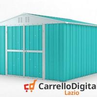 Box struttura lamiera Acciaio 327x307 azzurro