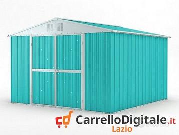 Box struttura lamiera Acciaio 327x307 azzurro