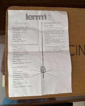 Antenna CB base Lemm AT92 8 radiali