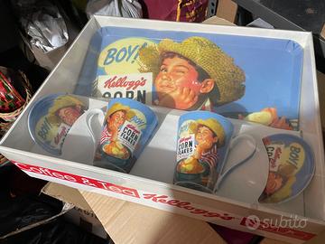 SET CAFFE' KELLOGG'S CORN FLAKES VINTAGE