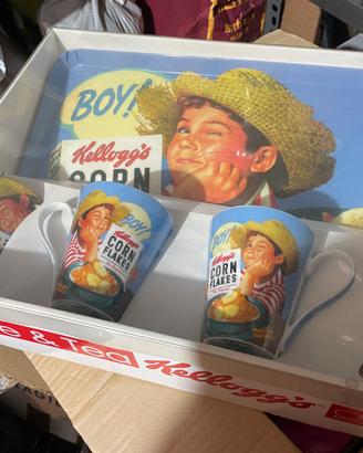 SET CAFFE' KELLOGG'S CORN FLAKES VINTAGE