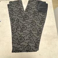 Leggins donna nero e grigio taglia L tezenis