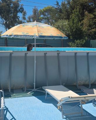 piscina bestway 10x5 con filtro a sabbia e robotti