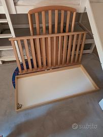 Lettino da neonato Pali in legno, con casset
