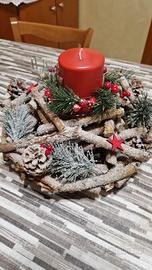 Centrotavola di Natale in legno