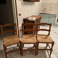 3 sedie legno da cucina