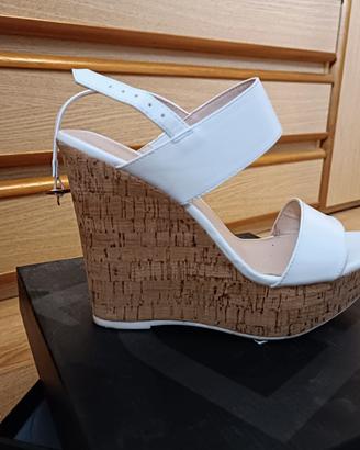 Zeppe bianche donna