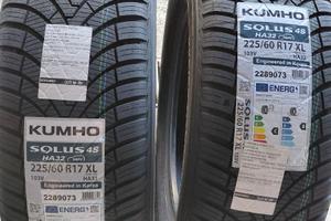 2 gomme 4 stagioni nuove Kumho Solus 4S 225/60 R17