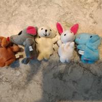 5 peluche divertenti da dito