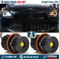 ANGEL EYES LED Bmw Serie 6 E63 E64 Bianche CANbus
