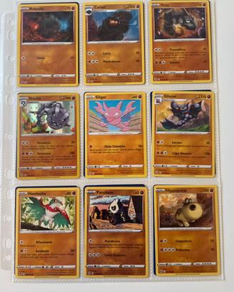 Lotto carte Pokemon lotta