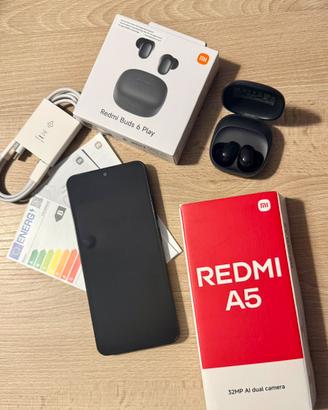 Redmi A5 + Buds 6 Play NUOVI – con scatola