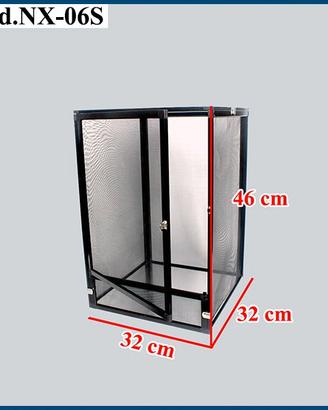 TERRARIO CAMALEONTI 32x32x46 cm