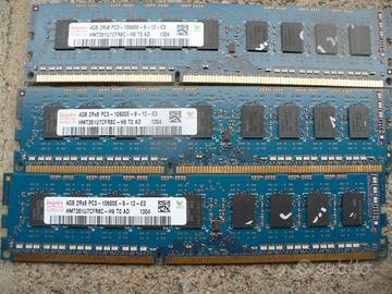 Memoria DDR3 4 GB x3 moduli