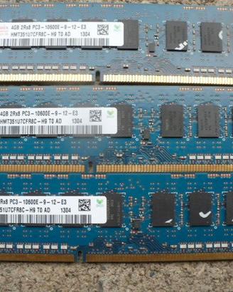 Memoria DDR3 4 GB x3 moduli