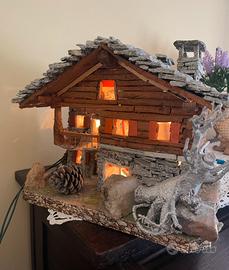 Baita modellino artigianale montagna