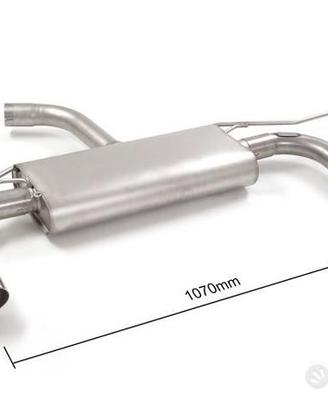 SCARICO POSTERIORE INOX 102mm GTI Look VW GOLF 7.5