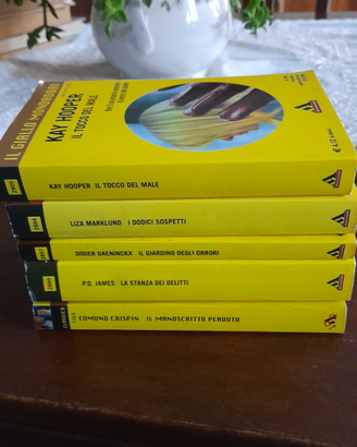 5 thriller tascabili collana " il giallo mondadori