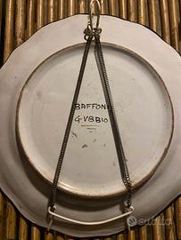 Piatto in ceramica artistica Baffoni autentico