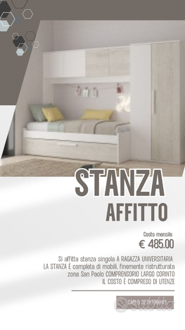 Stanza singola per universitari Zona San Paolo