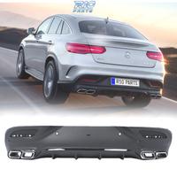 DIFFUSORE MERCEDES GLE C292 COUPÉ NERO + TERMINALI