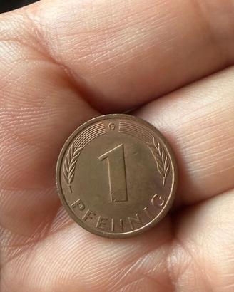 Moneta 1 Pfennig 1986 G - Germania Ovest (BRD)