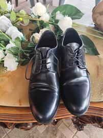 scarpe stringate eleganti blu marca "Prodotto Ital