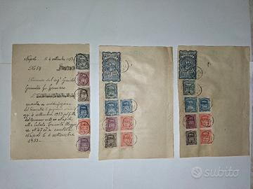 lotto Documenti ricevute con marche da bollo 