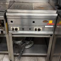 piastra a gas per ristorante