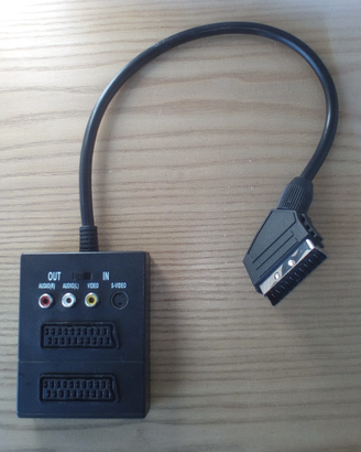 Adattatore commutatore scart audio video in out