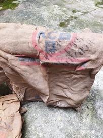 10 sacchi antichi in juta