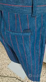 Pantaloni Sisley Culotte/Crop a Righe - Cotone e L