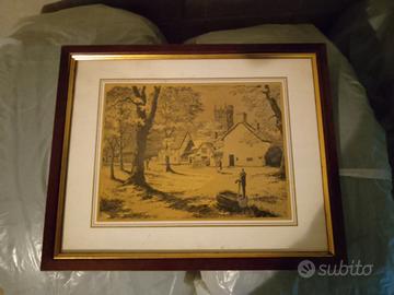 Tris Quadretti Vintage - Incisioni su Lamina Dorat