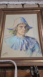 quadro ritratto pastello