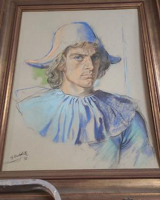 quadro ritratto pastello
