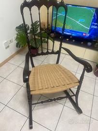 Sedia a dondolo chiavarina