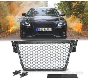 GRIGLIA PER AUDI A4 B8 08-11 COLORE NERO LOOK RS