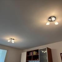 Coppia lamapadari con faretti in Vetro