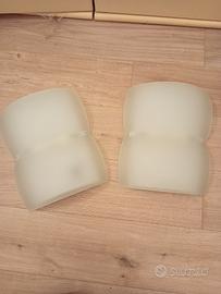 Coppia di lampade in vetro 