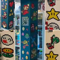 Quadri 8bit di personaggi super mario e zelda