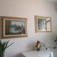 quadri con cornice in legno decorata 