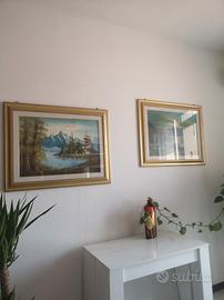 quadri con cornice in legno decorata 