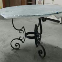 Tavolino tondo in vetro diametro 60 cm