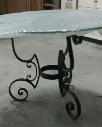 Tavolino tondo in vetro diametro 60 cm