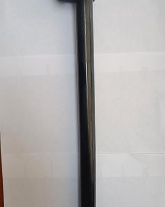 Tubo reggisella acciaio nero Ø 27,2 lunghezza 40