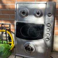 Piano cottura 3 fuochi a gas e 1 piastra elettrica