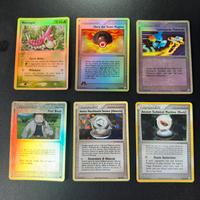 Lotto 6 carte pokemon reverse/holo (info descr.)
