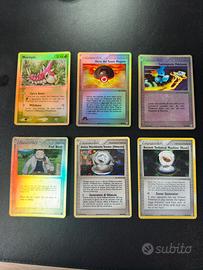 Lotto 6 carte pokemon reverse/holo (info descr.)